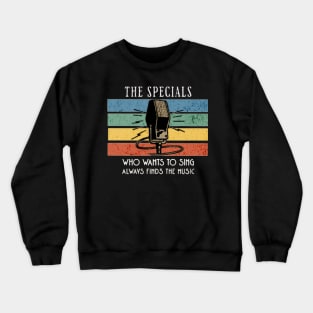 microphone the specials /vintage Crewneck Sweatshirt